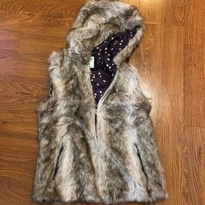 NWOT Faux Fur Vest
